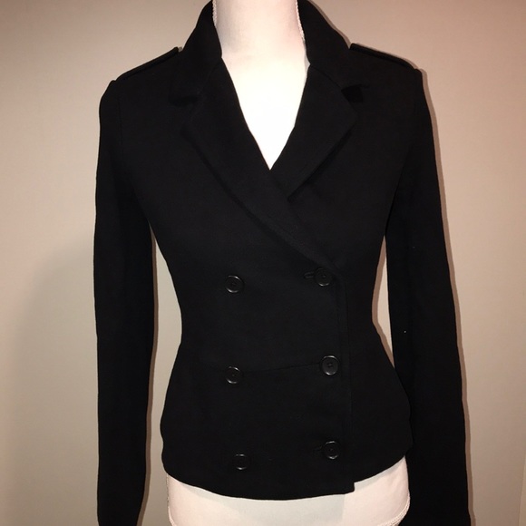 James Perse | Jackets & Coats | James Perse Black Pea Coat Jacket ...